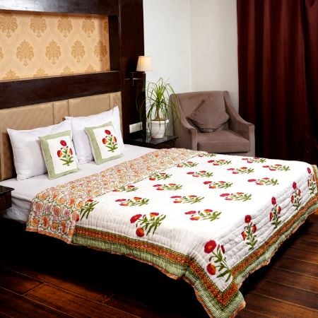 Royal Tulip Cotton Quilt